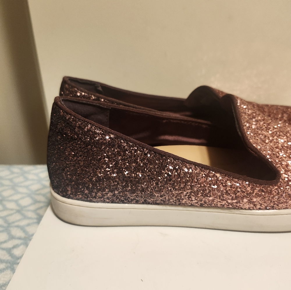 Birdies "The Swift" Rose Glitter Slip-On Comfort Sneakers Sz.10 - Picture 13 of 14